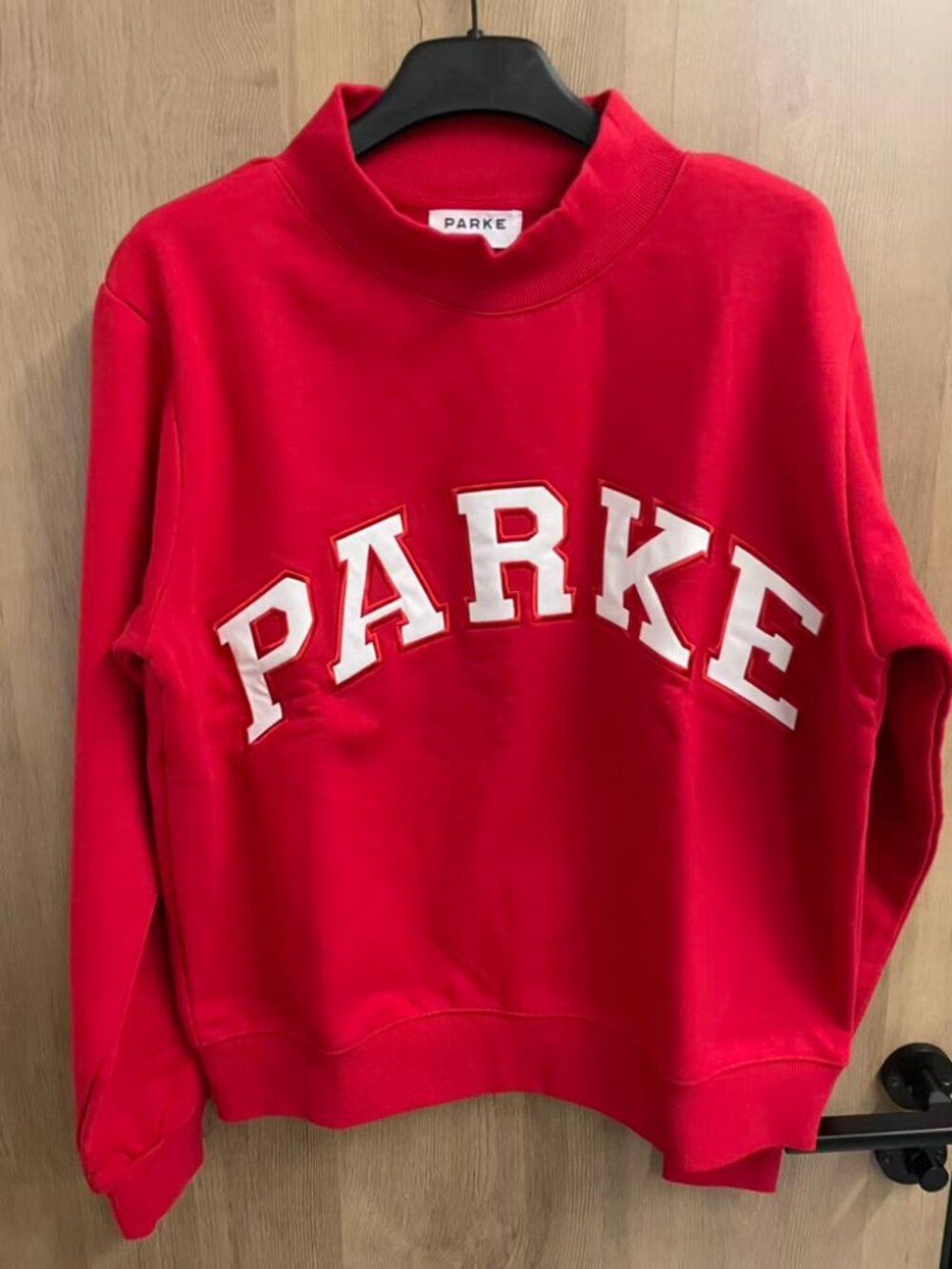 Parke Red Graphic Crewneck Sweatshirt